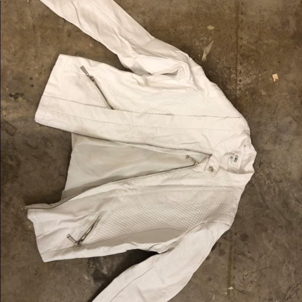 White Leather Jacket